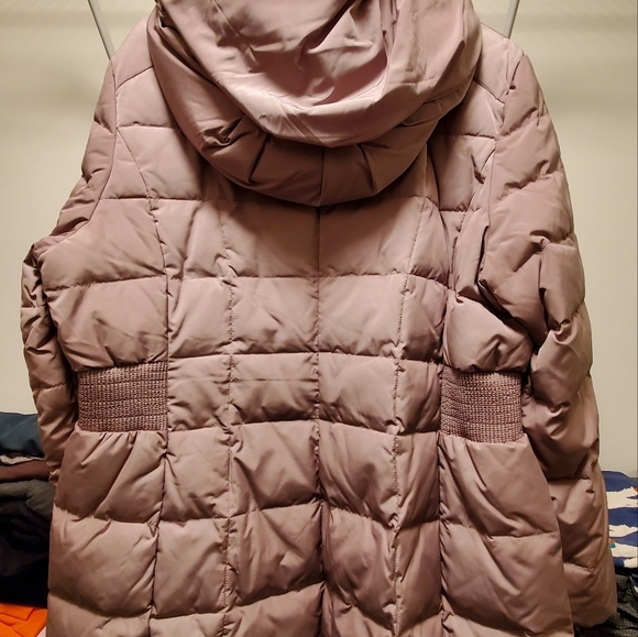 Cole Haan Bib Insert Down Coat - Picture 2 of 6